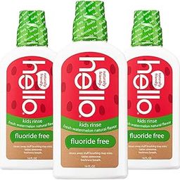 Hello Oral Care Kids Fluoride Free Organic Rinse, Watermelon, 3 Count-image-52