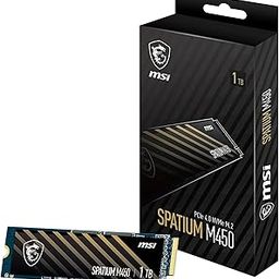 MSI SPATIUM M450 SSD 1TB - PCIe 4.0 NVMe M.2 V1 Internal Solid State Drive, 3400MB/s Read & 2400MB/s Write, 3D NAND, Built-in Data Security, Center - 5 Year Warranty (350 TBW)-image-30