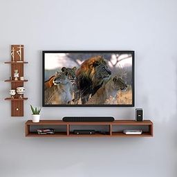 Redwud Taxin Wooden TV Entertainment Unit/TV Cabinet for Wall/TV Stand for Living Room (Walnut, D.I.Y)-22