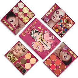 Colors Queen Elegant All in 1 Makeup Book Palette with 24 Eyeshadows, 6 Highlighters, 6 Blushers & 7 Bronzers | Long Lasting & Highly Pigmented Shades, Portable & Long Lasting Makeup Kit for Women-image-86