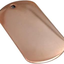 10 Qty Polished Pure Copper Military spec Dog Tags - Blank-image-15