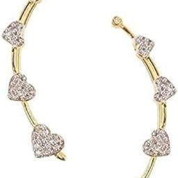 Gold Plated American Diamond Ear Cuff Earring Jewellery For Women/Girls-image-51