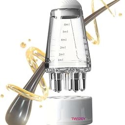 Hair oil applicator for scalp Smooth Root Comb Applicator Bottle For Scalp Oil, Anti Hair Loss Lotion Dispenser, Anti-Leak, 10Ml Scale Control, Salon Care, Oily/Greasy Hair, Transparent-6