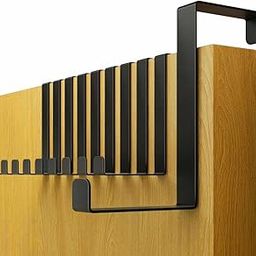 JD FRESH Heavy Duty Set of 4 Door Hanger for Cloths/Drill Free Door Hanging Hooks/Suitable for Bathroom, Bedroom, Kitchen/Scarf, Coat, Towel Holder/Removable Door Hanger (Z-Shape, Black)-47