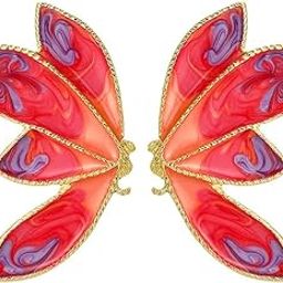Flutter & Soar – 3D Multicolor Hummingbird and Butterfly Earrings for Women & Girls-image-78
