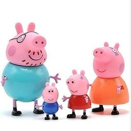 AR TOYS AND GAMES STORE Peppa Pig Family Animal Figure Set | Includes Peppa | George | Mummy Pig | and Daddy Pig Figures | Fun Peppa Pig Toys for Kids | Colors May Vary-2
