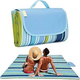 HOMELYHARBOR Extra Large Outdoor Picnic Blanket – Foldable, Lightweight, Waterproof Beach Mat for Camping, Hiking, Park, Patio & Yoga 180cm × 150cm-16