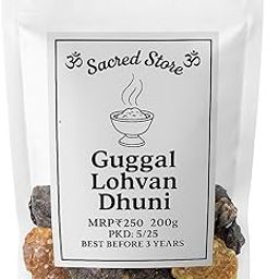 Sacred Store Guggul Lohvan Dhuni | Natural Resin Blend for Pooja, Meditation & Spiritual Cleansing | 200g | Long-Lasting Aroma | Traditional Indian Dhoop-image-47