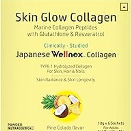 ⁠The Co Being Skin Glow Collagen Powder | Collagen Supplements for Skin and Hair | Formulated with Resveratrol, Glutathione, Hyaluronic Acid, Vitamin C & Biotin | 10g x 6 Sachets | Pina Colada-image-97