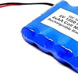 INVENTO 5V 1500 mAh Polymer Ni-mh Rechargeable 4 AA Cell Battery Pack for cordless phone Toy Car DIY Project-30