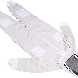 Siamese Bee Suit, Safe Lightweight Flexible Professional Beekeeper Suit 3 Layer Net for Beekeeper(XXL)-image-78
