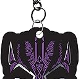 Panther Face Printed Wooden Keychain Bike/Car/Men/Women/Kids/Bag Key Tag Keyrings Multicolored (1.5 x 2 Inch)-picture-39
