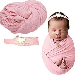 BEMBIKA Baby Photoshoot Wrap – Soft, Comfortable Newborn Baby Wrap for Photoshoot, Ideal Newborn Photography Wrap, Stylish Wrap Prop for Photoshoots, Perfect Newborn Baby Photoshoot Wrap Prop-(Pink)-picture-15