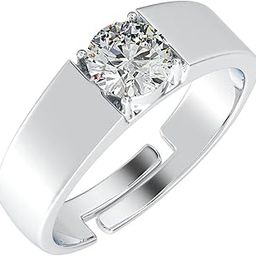 Pure 925 Sterling Silver Nario Adjustable Ring |Gift for Men and Boys | Partial Matte Finish-image-3