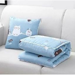 HOMENITY® - Travel Blanket Pillow 2 in 1 Airplane Blanket Warm Blanket for Rest, Car, Office, Home, Sleeping, Nap, Travel-image-63
