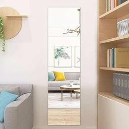 The Oakery Acrylic Mirror Like Tiles, Full Length Mirror Tiles, Non Adhesive, Non-Glass |Size: 30x30cm Acrylic Mirrors for Bedroom, Living Room & Bathroom, Mirror Stickers Unbreakable Acrylic Wall-0