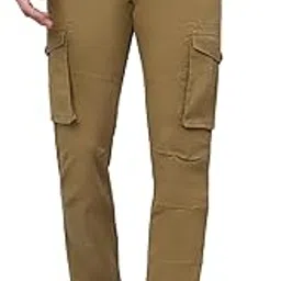 cantabil Men Solid Full Length Regular Fit Cargo Pant | Casual Cargo Pant for Men | Cargo Pant for Men (P_MCRG00008)-picture-17