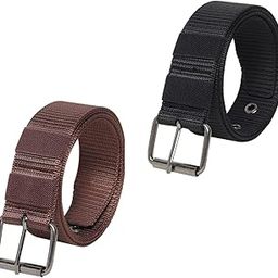 Nylon Belt, nylon fabric belt, unisex nylon belt, with holes suitable for waist upto 40 INCH or less, Belt (pack of 2)-image-77