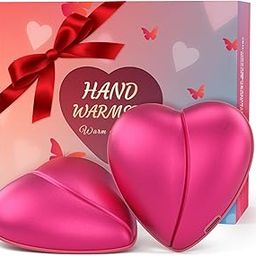 Hand Warmers Rechargeable 2 Pack, 5200mAh Heart-Shaped Electric Handwarmers, Reusable Portable Pocket Heater, Great Gifts Stocking Stuffers for Women - Pink-image-48
