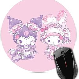ShivaArts Kitty Theme Anti Slip Rubber Base Round Mouse Pad Desktops Computer PC and Laptop for Office and Home, Size 8x8 inches MP-095-image-19