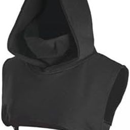 THE STYLE SUTRA 2xFashion Fake Collar High Hood Sweater Jacket Hat Dickey Autumn Winter Black-image-11