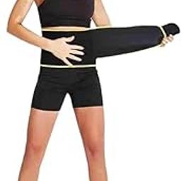 Araxco fit Weight Lose Fat Lose Belt pet kam karne ki patla Hone ka Sweat Slim Belt hot Yoga,Gym Exercise Tummy Trimmer Belt for Men & Women (Free Size, Pack of 1)-image-26