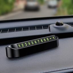 VIHM Car Dashboard Number Display,Mobile Phone Number Plate Car Phone Holder,Temporary Car Parking Mobile Number Display with Luminous Magnetic Phone Number Plate Stickers (2)-image-43