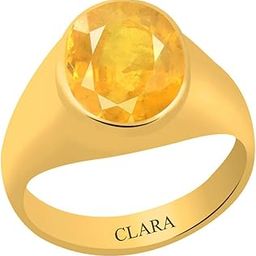 Certified Yellow Sapphire Pukhraj 3.9 Carat or 4.25ratti Panchdhatu Astrology Ring for Men & Women-image-95