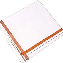 white lungi with golden border for men cotton-picture-37