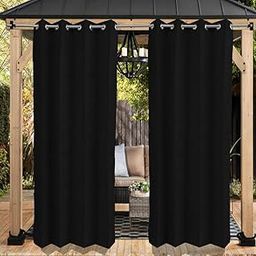GREEN DECOR HDPE Fabric 85-90% Sun Blockage & UV Protection Top Eyelet & Bottom Back Tab Balcony & Outdoor Temperature Reducing for Window&Door Curtain(Black Color_4.5X4.5 Feet) Pack of 2 Piece-image-46