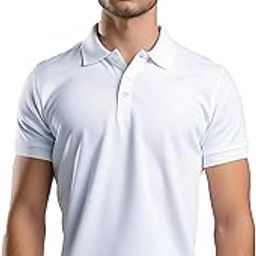 Men's Solid Cotton Rich Polo T Shirt | Regular Fit | Collar Polo Tshirts | Half Sleeves-image-45