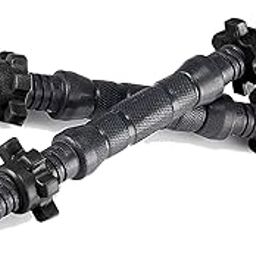 CORSO Dumbbell Rod bar 14 Inches with 4 PVC Bolt Nuts Weight Lifting Strength Training & Exercise Fitness, Gym Equipment for Home Gym Workout-image-37