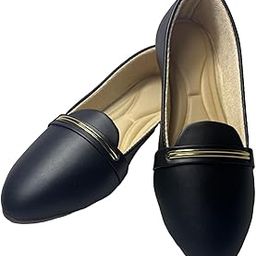 Women Leather Loafers with Metal Accent, Slip-On Style-image-73