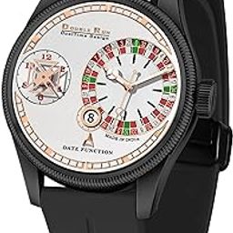 Chonograph Date Display Dial Analoge Magnetic Belt Watch for Men B_19K-image-3