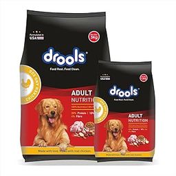 Drools Adult Dry Dog Food Chicken and Egg, 3kg with Free 1.2kg, Total 4.2 kg Pack-23