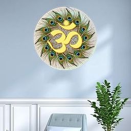 Om Wall Stickers for Pooja Room | Om Stickers for Mandir Wall | Om Sticker for Door Entrance | Om PVC Temple Self-Adhesive Sticker | Stickers for Pooja Room Mandir Pack of 1 (51x51 cms)-image-20