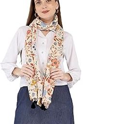 Rayon Nursing Cover for Breastfeeding Multi Use Poncho Style Scarf with Buttons, Feeding Apron free size (72inch x 25inch) (Mustard_Multi)-image-90