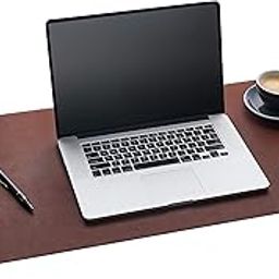 Gallaway Leather Desk Pad - Dark Brown (36 X 17 Inch) Desk Mat Accessories for Women Men Desk Protector Extended Mouse Pad for Office/Home Accessories Writing Pad for Top of Desks-16