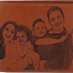 Personalized Men's Wallet with Photo Engraving | Finest Handcrafted Leather Wallet | RFID-Protected Leather Wallet | Brown-picture-19