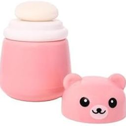 Ephemeral Soft and Gentle Puff for Babies- Baby Powder Puff with Box Holder –1 Count (Assorted Color)-image-3