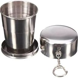 Attachh Folding Stainless Steel Travel Mug Cup Glass/Camping Water Glass/Collapsible Shot Glass/Stainless Steel Glass/Expandable Shot Glass, 120 ml Pack of 1-picture-14