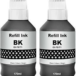 Kosh GI-70 Premimum Ink Bottle Compatible for Canon PIXMA GM2070, GM4070, G5070, G6070, G7070 Printers (2 Black)-11
