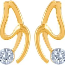 p.c. chandra jewellers Gold and Diamond Stud Earrings for Women-picture-15