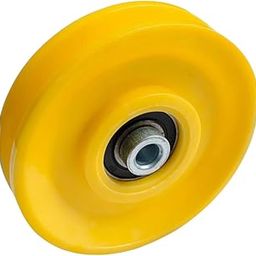 Gym Equipment Pulley Wheels, 10.16 cm Double Bearing, Yellow, Set of 1, for Multi-Training Bar-image-35