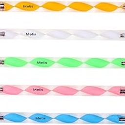 Metis Double Way Dotting Multicolour Painting Pen For Nail Art Manicure Tool/Dotting Pen Tool (Set of 5 Pieces)-0