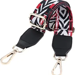 snappsy 1.5in Wide Purse Strap Replacement Colorful Crossbody Bag Handbag Belts Black-picture-29
