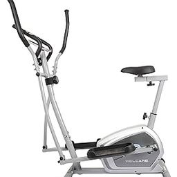 Welcare WC6044 Elliptical Cross Trainer for Home use with Adjustable seat, Free Diet Plan,Hand Pulse Sensor, Anti Slip Pedal, LCD Monitor, Adjustable Resistance Magnetic Exercise Cycle for Home Gym-image-32