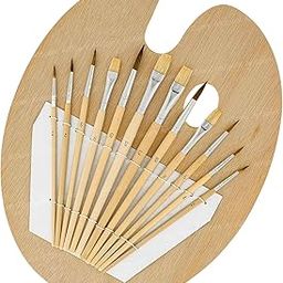 ArtSpark Artist Paint Brush Set – 12 Pcs Assorted Sizes for Acrylic, Watercolor, Oil & Gouache Painting, Professional & Beginner Friendly Art Brushes for Kids & Adults-image-45