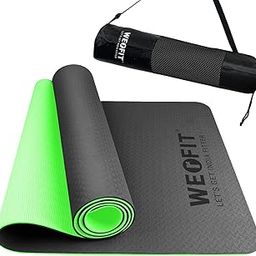 WErFIT TPE yoga mat for men & women with Carry Bag | Size: 2.5 X 6 Feet, 10mm Thick | Exercise mat for Home Workout | gym mat for Fitness Pilates & Meditation, Anti Tear & Anti Slip-image-55