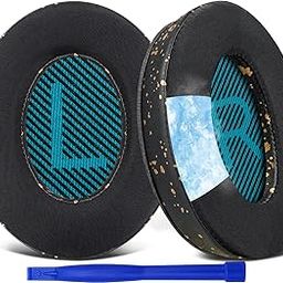 SoloWIT Cooling-Gel Earpads Cushions for Bose Headphones, Replacement Ear Pads for Bose QuietComfort 15 QC15 QC25 QC2 QC35/Ae2 Ae2i Ae2w/SoundTrue & SoundLink Around-Ear & Around-Ear II (Black Gold)-image-68